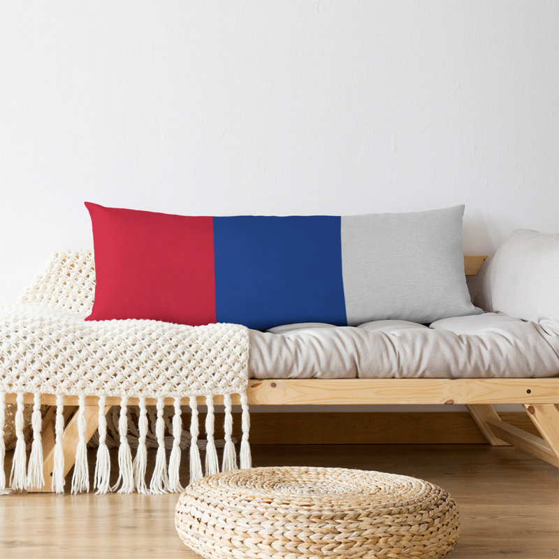 Oreiller de corps en polyester Atlanta, Accent bleu, Football Nouvelle-Angleterre