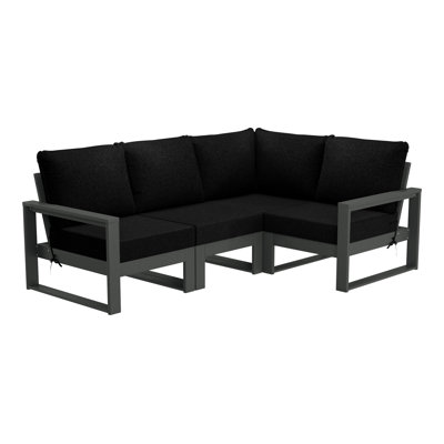 Patio 4-Piece Deep Seating Set With Frame