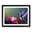Unreal Floral Hummingbird - Framed Print-427273354-427273352