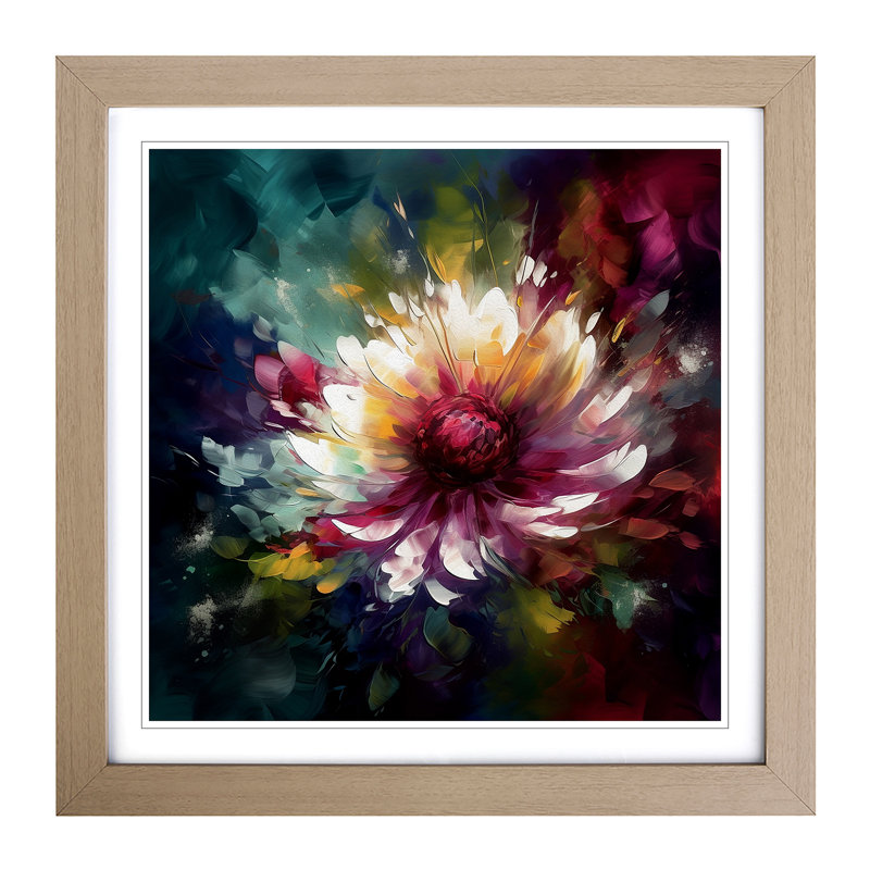 Single Picture Frame Print on Wood, Oak