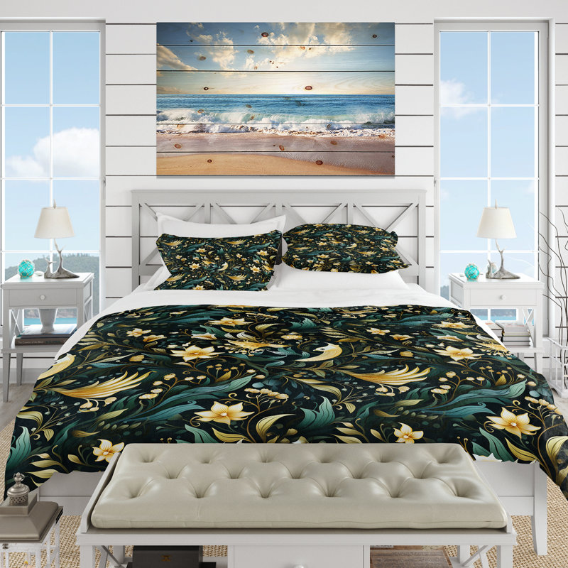 Ensemble de housse de couette Oceanic, Housse de couette pour très grand lit et 2 très