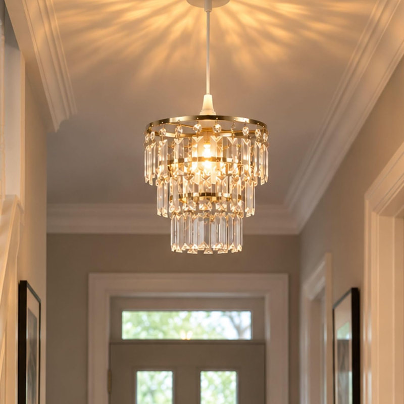23 cm H Round Pendant Shade ( Screw On ), Antique Brass