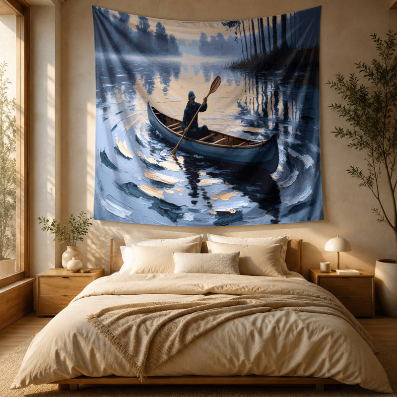 Tapisserie murale Sports Canoeing, 51 po x 60 po