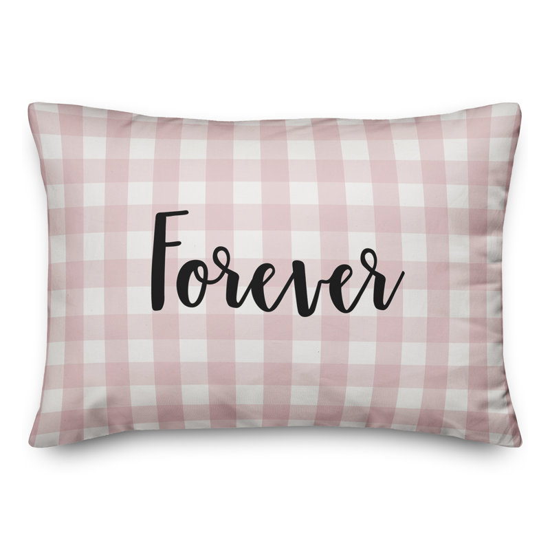 Coussin Forever, Noir / Rose