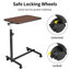 Adjustable Height Iron Computer Desk