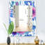 Miroir décoratif traditionnel fleuri-40087133