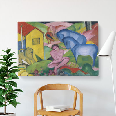 The Dream by Franz Marc - Wrapped Canvas