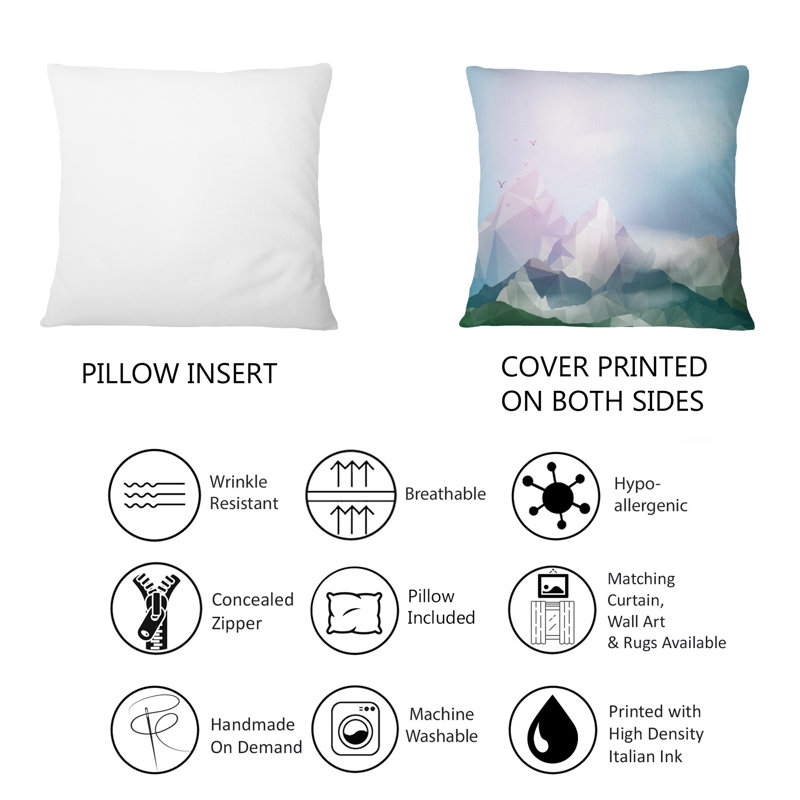Coussin décoratif à imprimé géométrique 1