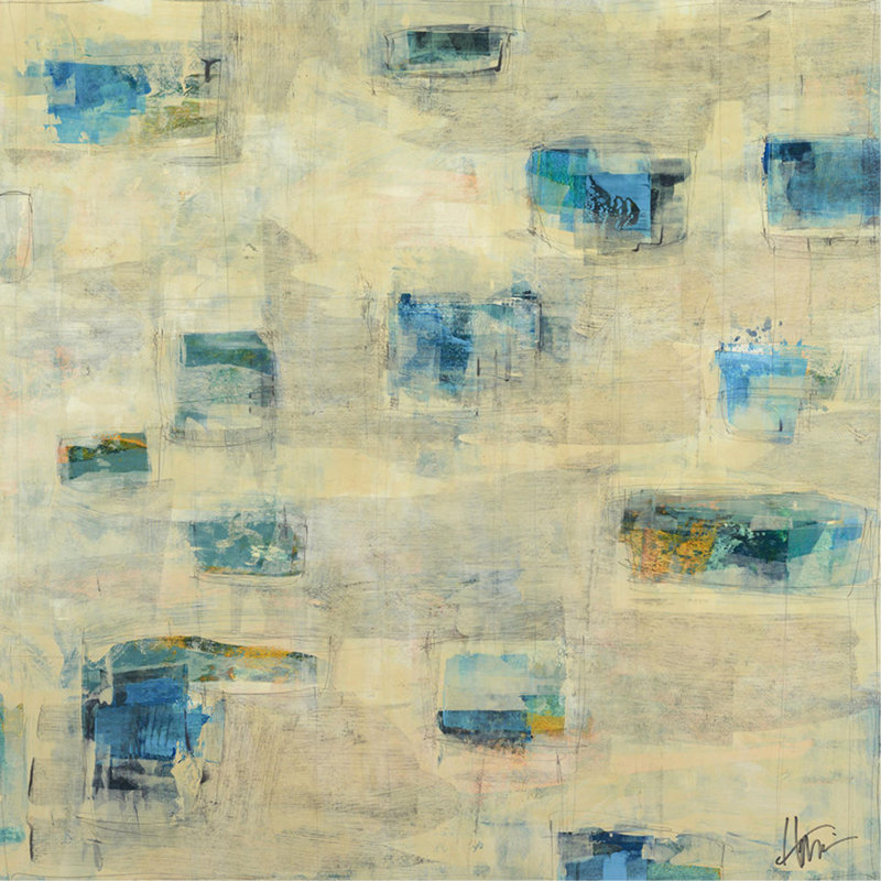 Breakthrough Blues I Print by Maeve Harris, Glass Coat, 36" H x 36" W