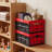 Plastic Collapsible Storage Bins, 32L, Stackable Folding Storage Crates with Handles, Holds 26 lbs Per Bin, Foldable Heavy Duty Containers, Space-Saving Baskets, for Home Organizing