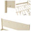 Lit plateforme en bois avec tête de lit - Structure de lit minimaliste avec 10 lattes en bois, sans sommier, fabrication en bois de pin massif et en panneau de fibres à densité moyenne (capacité de 500 lb)-49035383-49035381