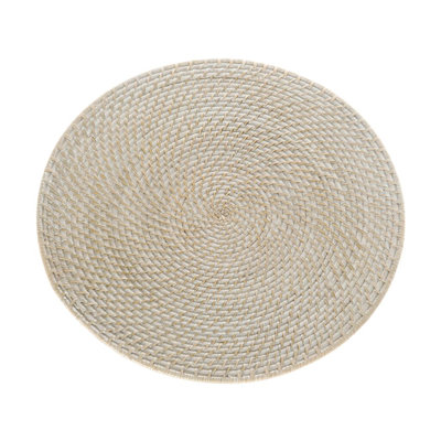 Bavan Jute Solid Colour Round Placemat