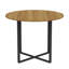 Ensembles de table de salle à manger compacts 5 pièces avec finition grain de bois, style moderne, idéal pour les petites cuisines