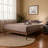 Brayden mid-century modern Brown Wood King Size Platform Bed, 12.74'' H X 83.04'' W X 86.32'' L-1248036095