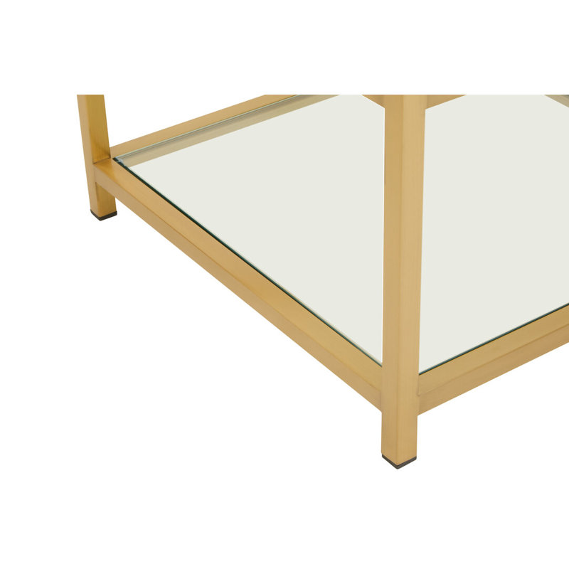 Glass Top End Table