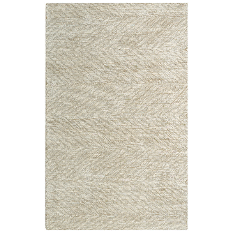 Tapis brun clair en laine touffeté à la main MoretinMarsh, Rectangle 5 pi x 7 pi 6 po