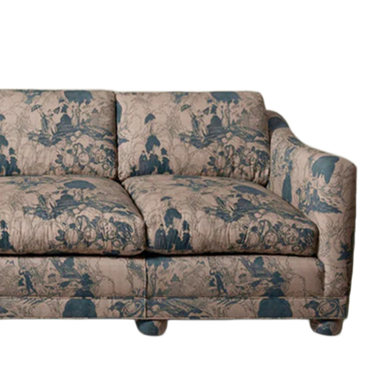 Canapé Retro Creative, Tissu bleu