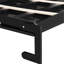 Queen Bed With Print, Led Lighting & Built-in , Space Black Queen-size Modern Design, Under ,