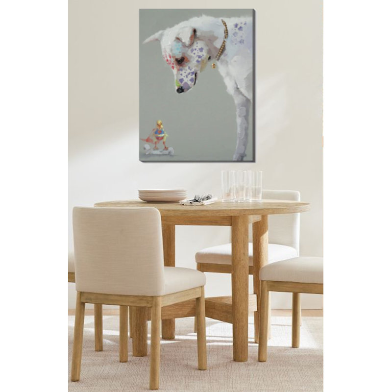 Super poulet et chien 50%, peinture à la main
