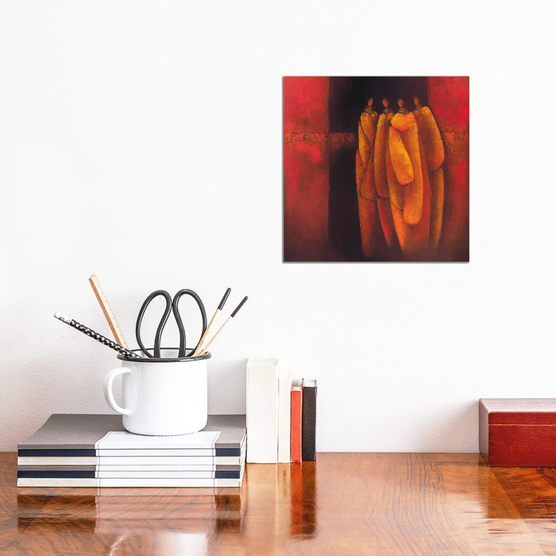 Personages II 1 Piece Wrapped Canvas Wall Art, 30.48 cm H x 30.48 cm W