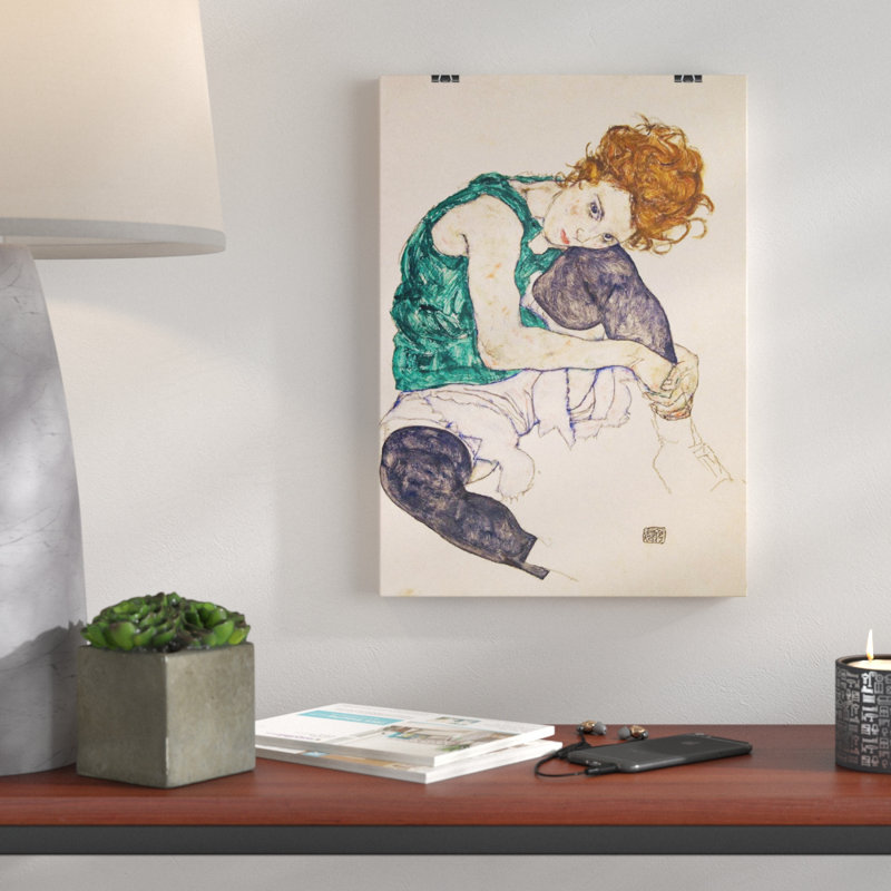 Egon Schiele Seated Woman - Frameless Print, 59.4 x 42cm