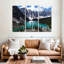 Lake Louise Landscape Wall Art, reproduction d'art sur toile-92829046