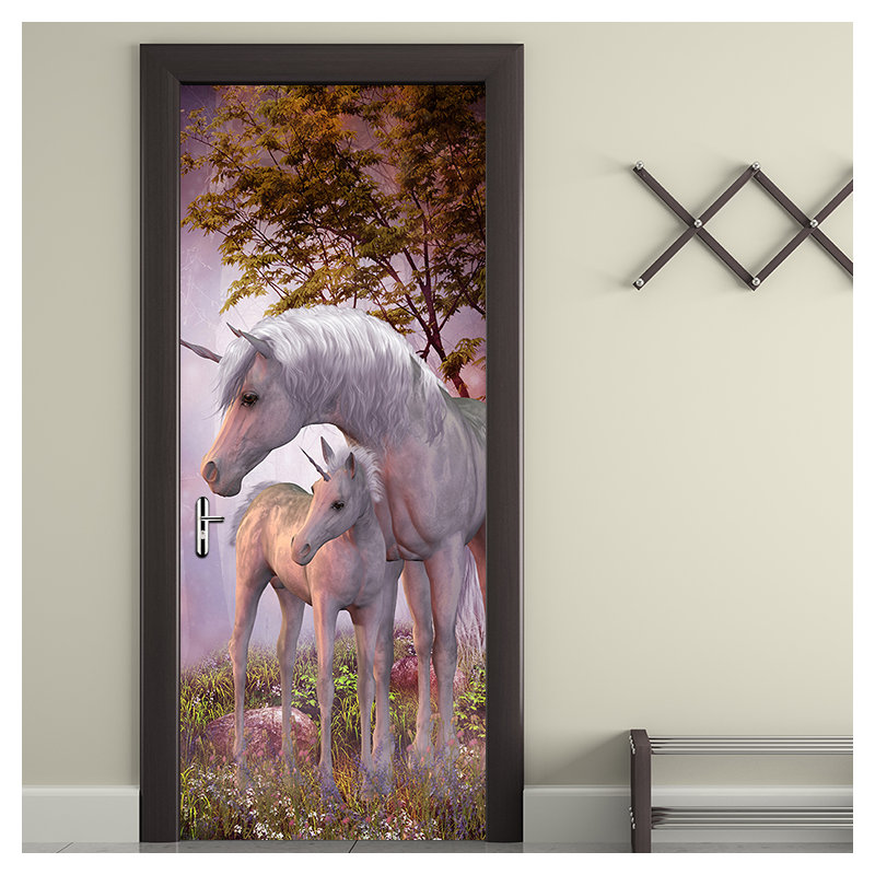 Unicorn Door Sticker