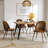 Shivani 5-Piece Modern Dining Set with 63'' Wavy-Edge Table and Upholstered Chairs-105491105-105491104