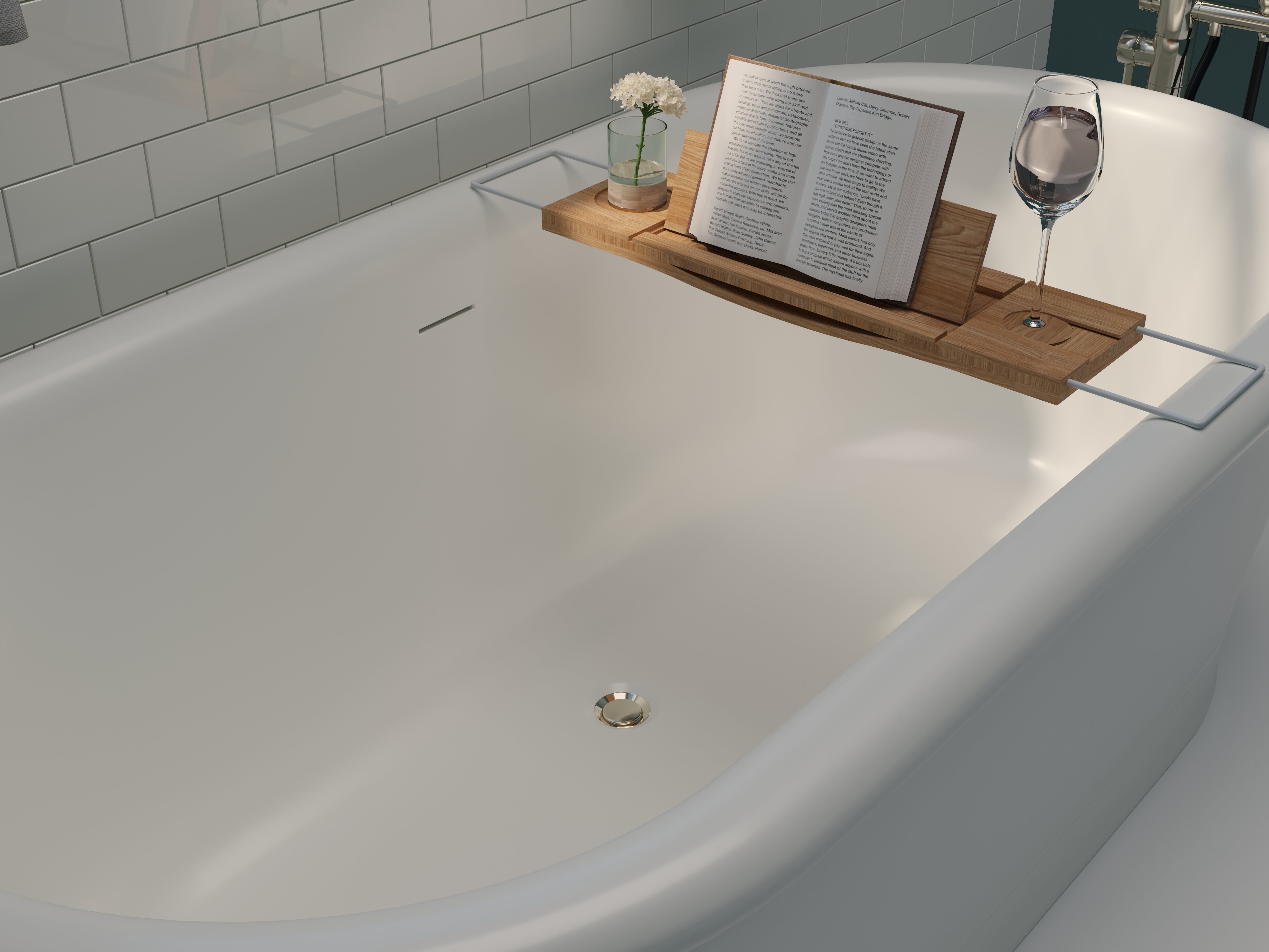 Rebrilliant Tulare Freestanding Bath Caddy & Reviews
