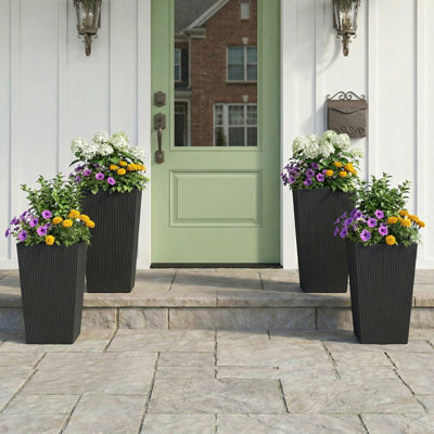 Ensemble de pots à fleurs pour l'intérieur et l'extérieur Traditional