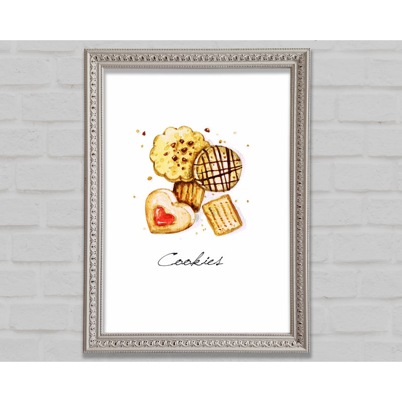 Biscuit Cookie Delight - Single Picture Frame Print, 29.7cm H x 21cm W x 3cm D