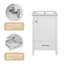 Meuble-lavabo moderne de 20 pouces avec lavabo en céramique, tiroirs et portes à fermeture douce et support de rangement intérieur à deux niveaux, blanc-1046038868-1046038869