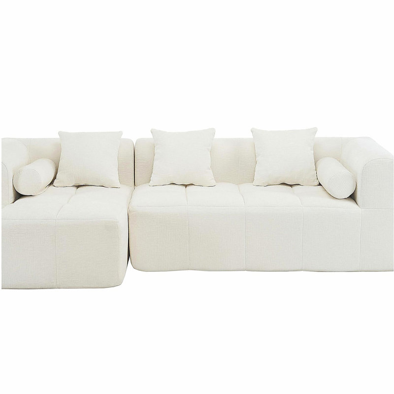 Canapé-lit 101,2 "à compression complète et modulaire, Beige