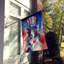 Drapeau patriotique de la maison américaine-112698637