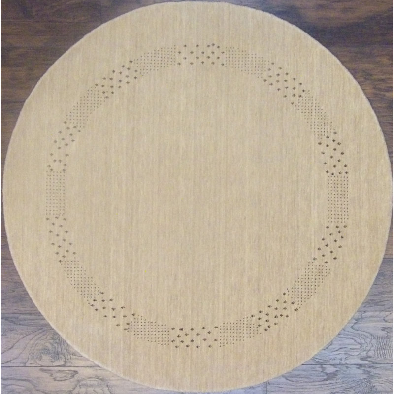One-of-a-Kind 5' New Age Round Wool Area Rug in