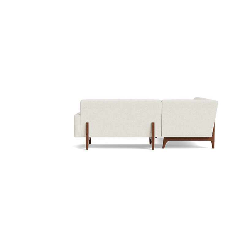Tyler Sectional With Bumper (95" X 95"), Performance Weave - Natural, Left Hand Facing