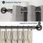 Heavy-Duty Adjustable Curtain Pole with Finials-673331136-673266169