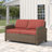 55'' Wide Metal Loveseat with Cushions-795724438-767976323