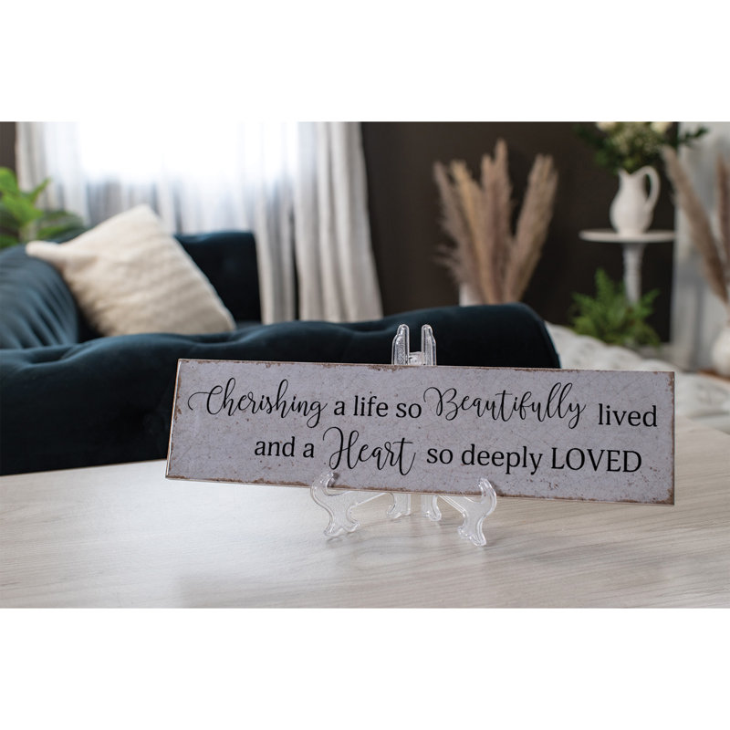 Plaque décorative «Gurvis Cheriant a Life So»