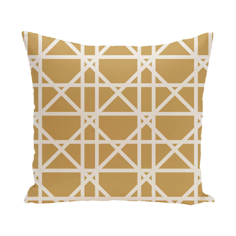 Housse et insert de coussin carré Felles, H 18 po x l 18 po, Or