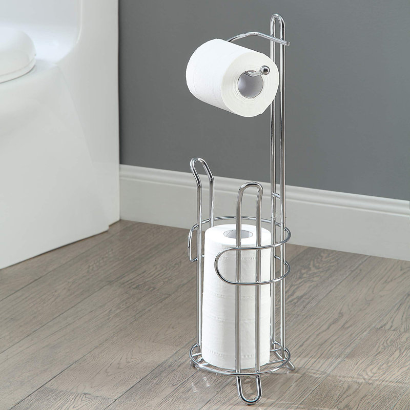 Porte-papier hygiénique sur pied avec rangement