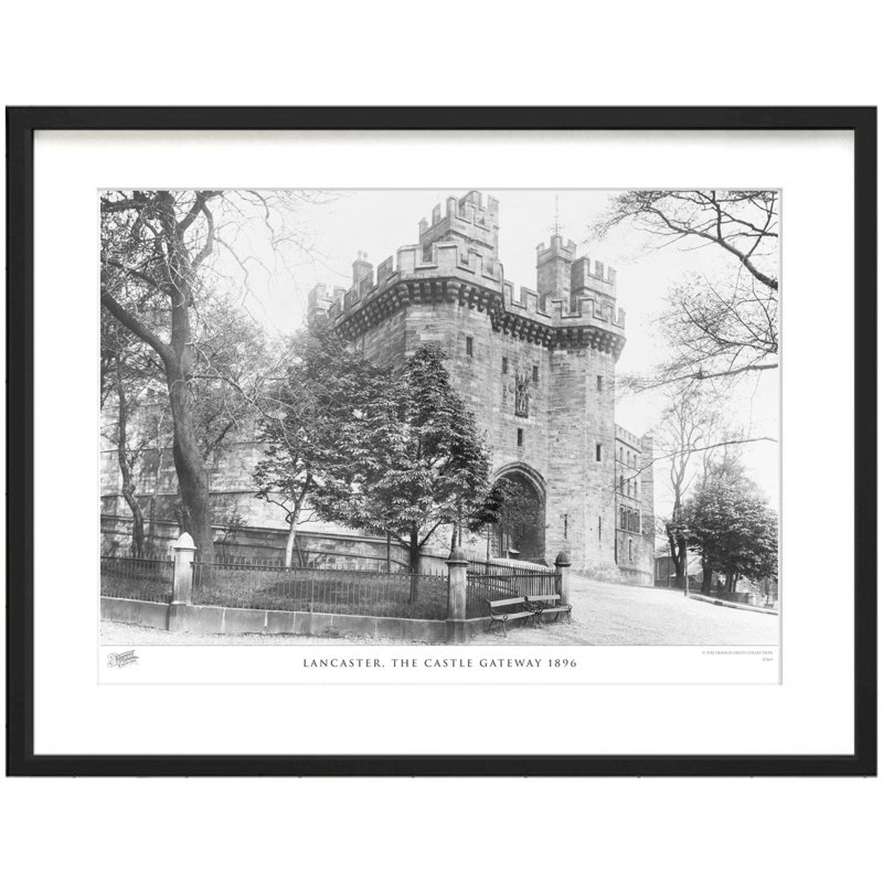 Lancaster, the Castle Gateway 1896 1 Piece Single Picture Frame Wall Art, 45cm H x 60cm W x 2.3cm D