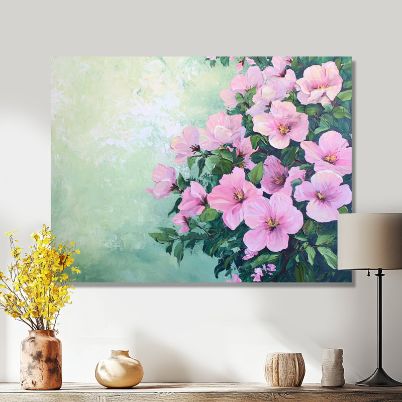 Printemps symphonie de fleurs violettes, H 24 po x l 32 po x P 0,84 po