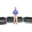 Ensemble de conversation modulaire 9 pièces Hercules Imagination Series LeatherSoft - Pieds en acier inoxydable