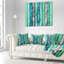 Planches de bois peintes - Coussin imprimé Street Art-29884377-29884381