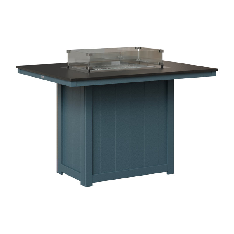 Foyer de table berlinois Donoma, Plateau martelé noir avec base en ardoise, H 36 po x l 41 po x P 54 po