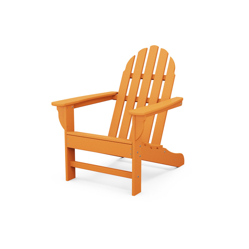 POLYWOOD x Sol 72 Jamarion Adirondack Chair, Tangerine