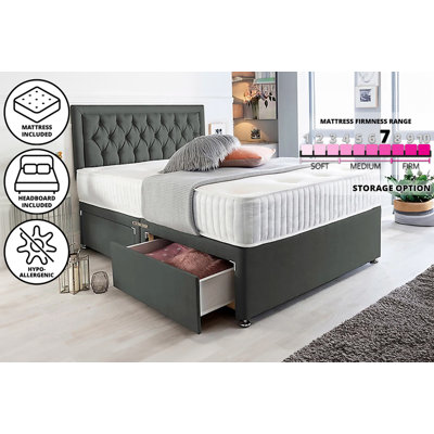 Alger Upholstered Bed with Mattress