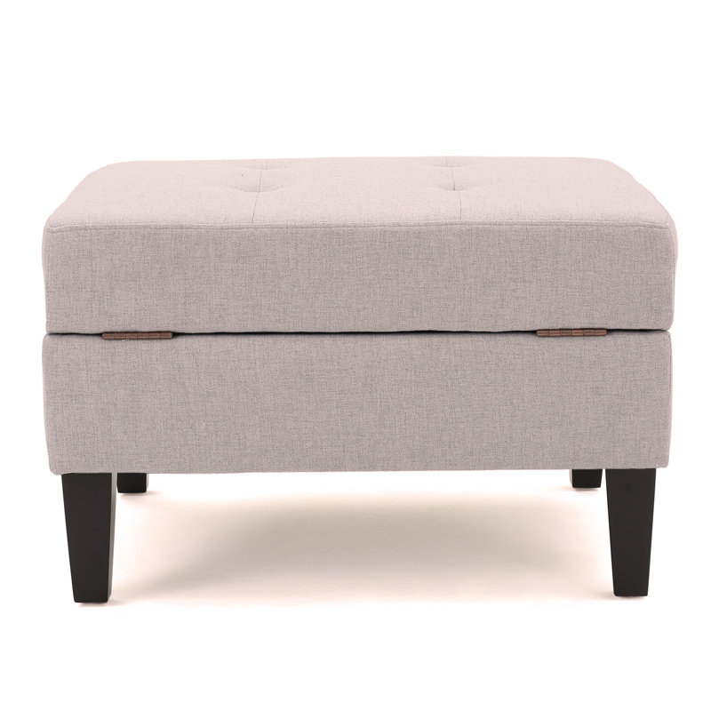 OTTOMAN DE RANGEMENT, Gris clair