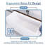 66,9 po X 28,3 po Baignoire de trempage autoportante à surface solide en blanc mat